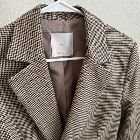 Mango Check Blazer Size XS - Picture 4 of 6